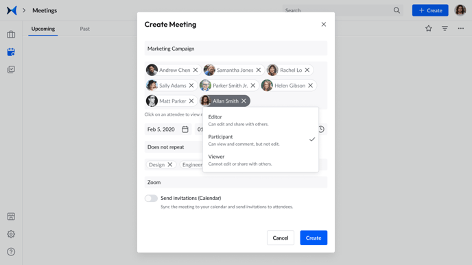 Meetings - Create Meeting-min