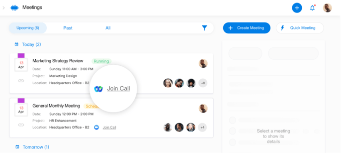 Webex in Meeting Card
